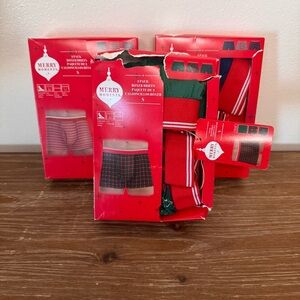 Merry Moments 9-Pack Boxer Briefs Men's Underwear Size Small 30-32 NEW